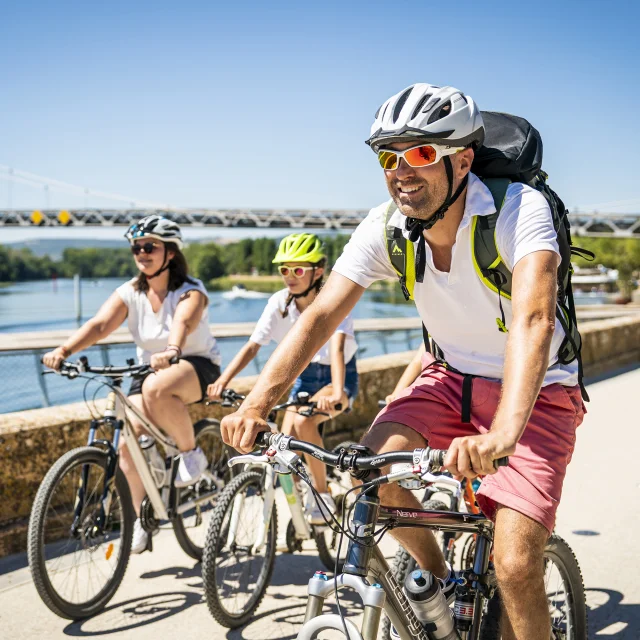 Family bike ride