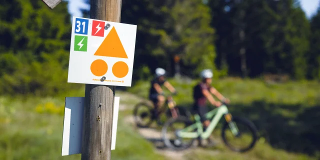VTT en pleine nature - signalétique