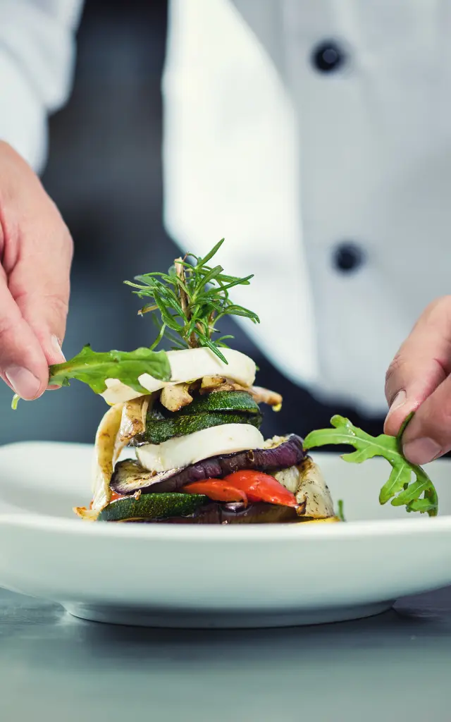 Gastronomie préparation d'un plat
