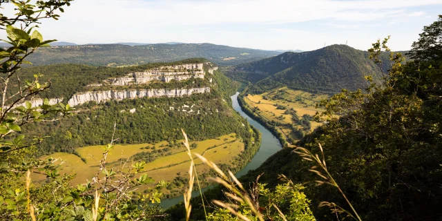 Gorges de l'Ain vom Mont Balvay aus gesehen