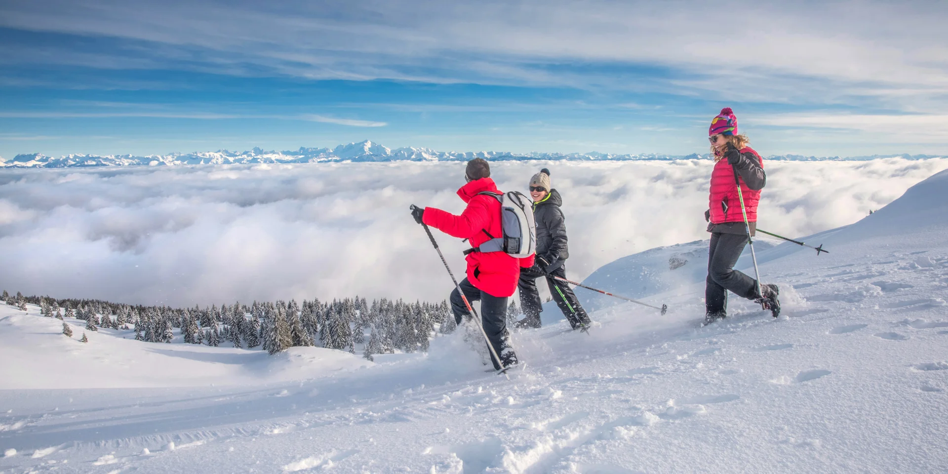 Outdoor Randonnée raquette en famille