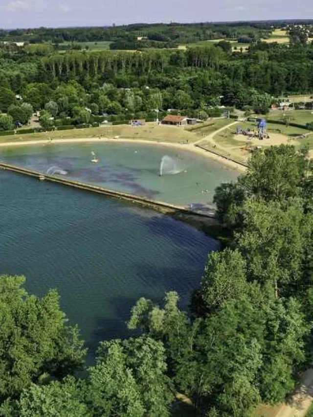 Die Freizeitanlage von Cormoranche-sur-Saône