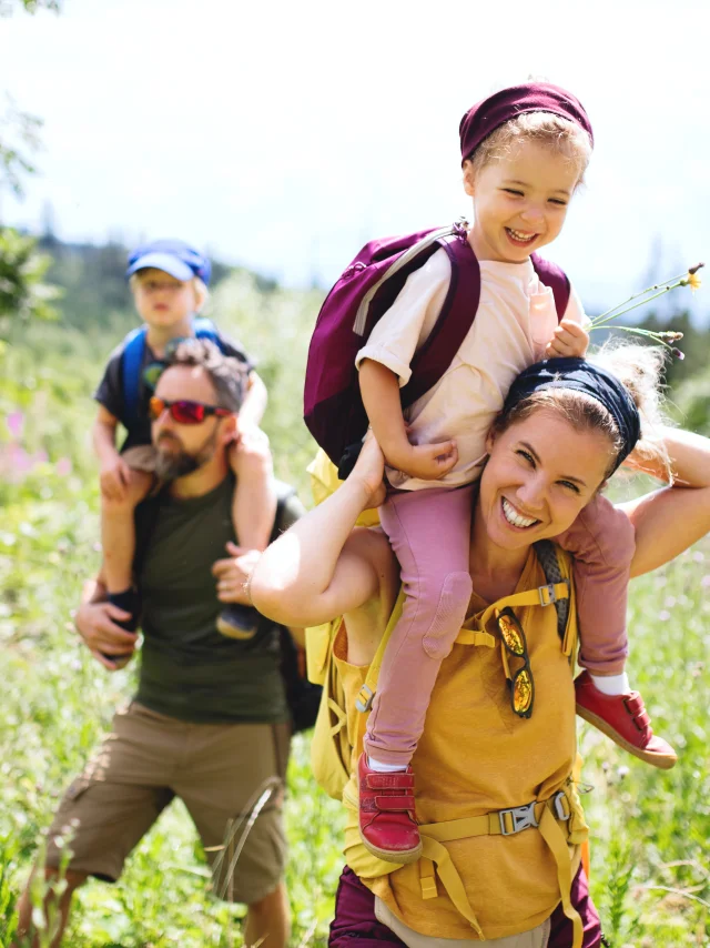 Balade en famille en pleine nature