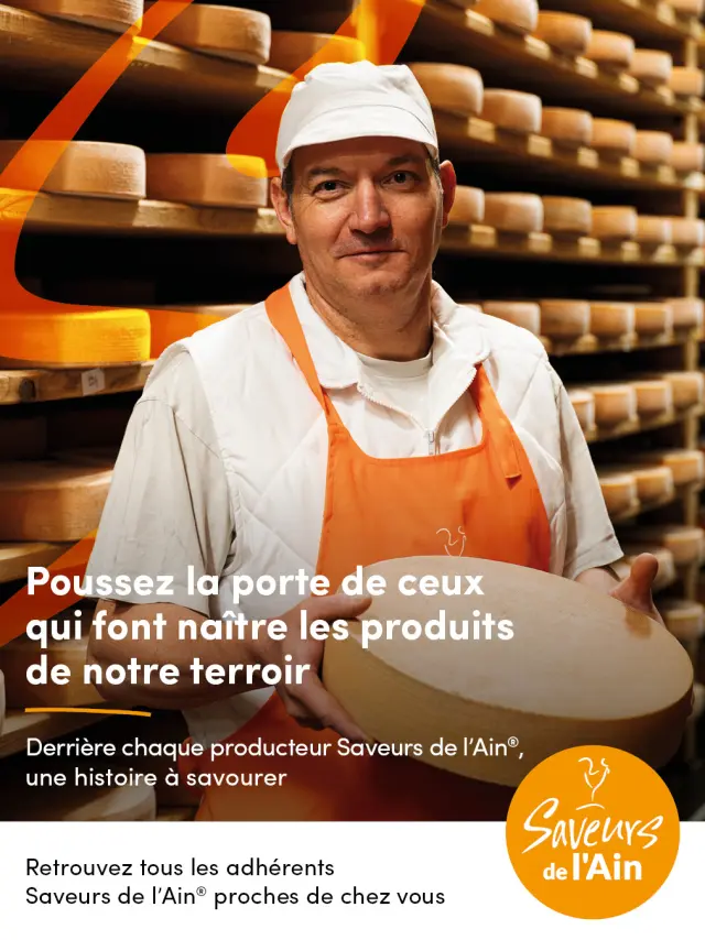 Insertion pub Saveurs de l'Ain - Fromager
