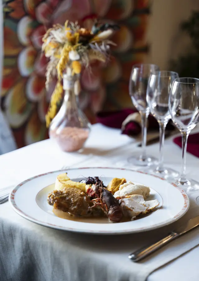 Auberge restaurant Les Gentianes - assiettes