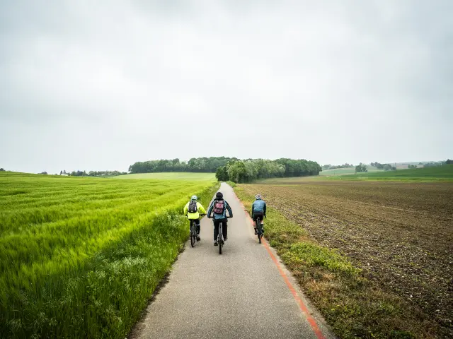 La Traverse, voie verte, en Gravel