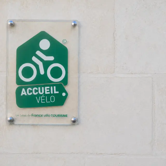 Plaque Accueil Velo